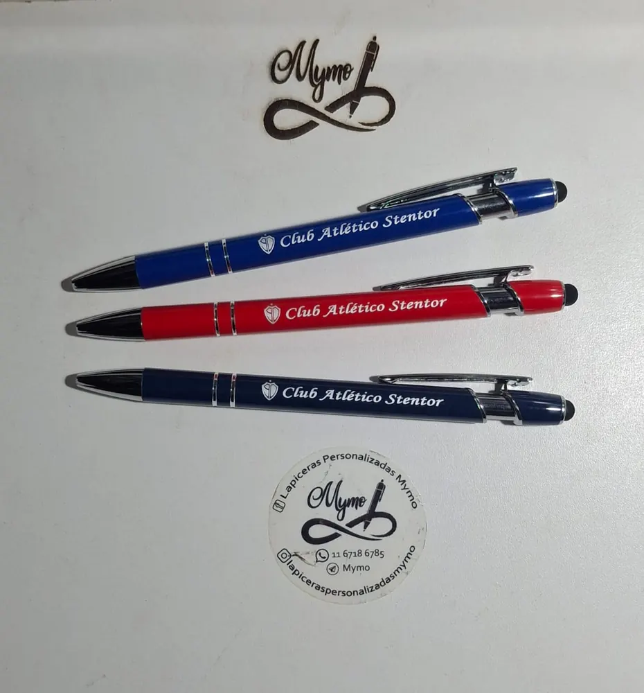 Lapiceras de un club grabadas con su escudo